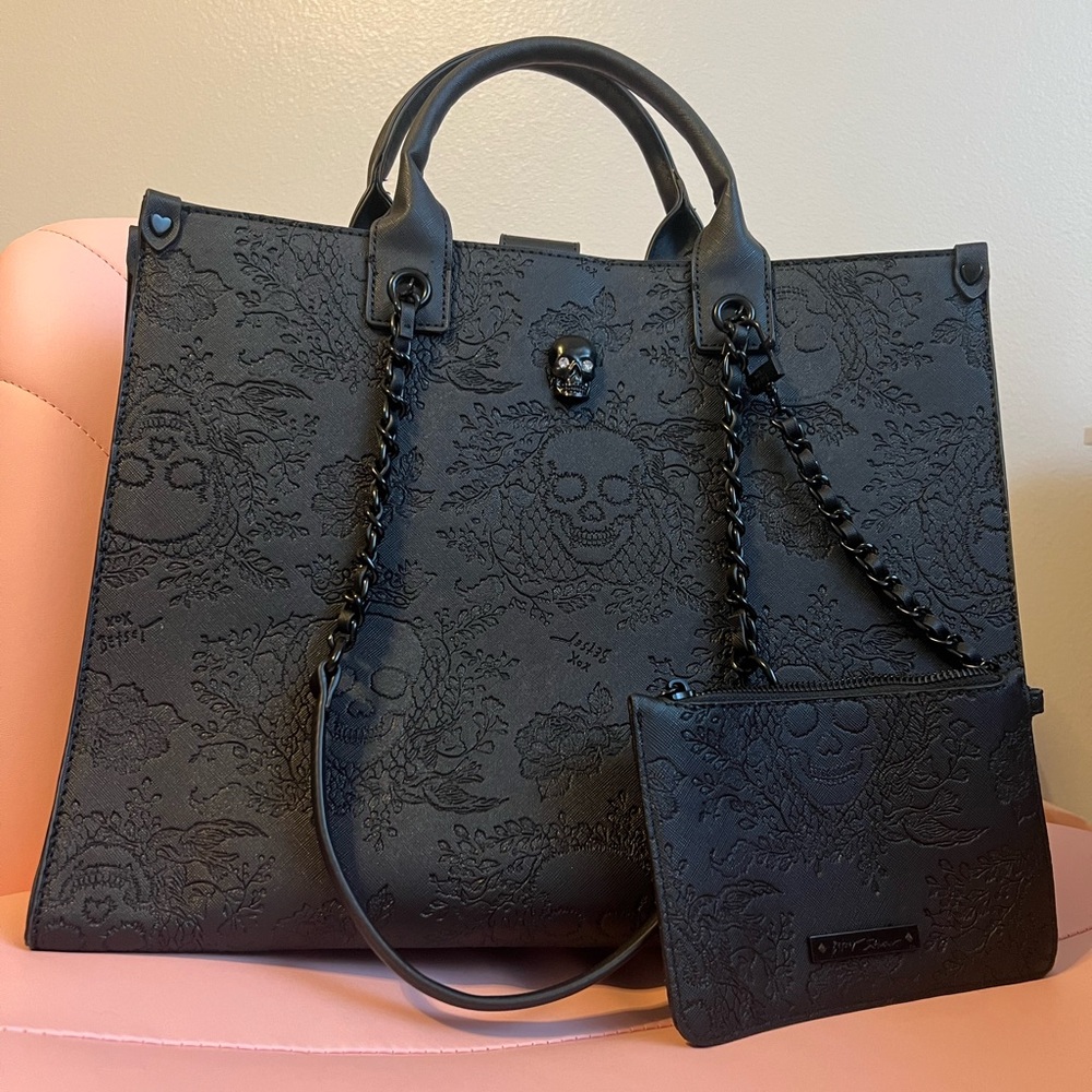 Betsey Johnson Skull Tote
